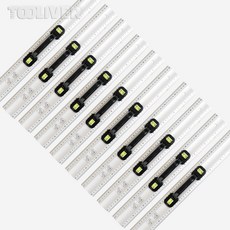 알루미늄자 눈금자 직자 전기기능사자 재단자 손잡이자, 10개, 50cm