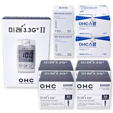 오상헬스케어 미래3.3G 플러스 전용 혈당측정기+시험지200p+채혈침200p+알콜솜200p, 1세트, 미래3.3G+