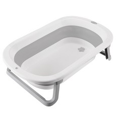 톨스토이 반려동물 접이식 욕조, 1개, 그레이