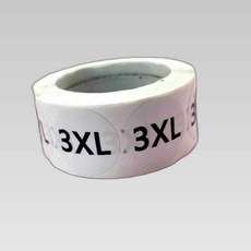 옷사이즈스티커 사이즈 라벨 스티커 3XL, 본상품