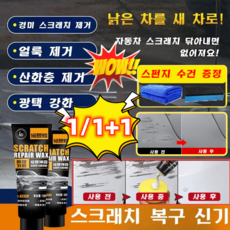 1/1+1[특수효과 바르면 복원] 자동차 스크래치 왁스 차량 흠집 제거제 및 광택 복원 자동차스크레치제거, 120ML*1세트(타월 증정), 120ml
