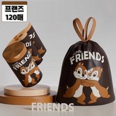 [당일출고] 프렌즈 손잡이 쓰레기봉투 일체형 비닐봉투 대용량 다용도 10L 120매, 1세트