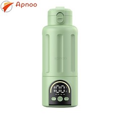 Apnoo 휴대용 분유포트 무선 보온 여행용 전기 포트기 316SUS 12000mAh 충전식 보온병, AP925B-2