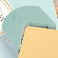사무용품 미니 R4 코너라운더 펀치, 블랙