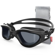 ZIONOR 수영 고글 G1 SE 수영 고글 김 서림 방지 성인 남성 여성용, A2-smoke Lens Allblack Frame
