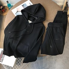 구디프 여성용 트레이닝 후드티 + 조거팬츠 세트