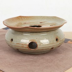 해성도자기 분청 도자기 티워머 대 티팟 차데우기 다도 온도 유지, 1개