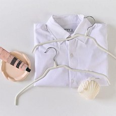베스트하임 제넥스 논슬립 옷걸이 40개 (라운드/슬림 중 선택), 아이보리 슬림