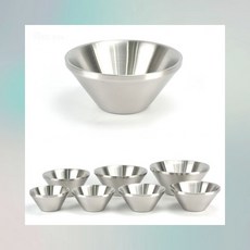 아이스크림 위생적 샐러드볼 유광 보온보냉 스텐빙수그릇 2중구조 카페용, 1cl3 12호, 1개