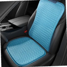 차량용 냉감 젤 쿨링 시트 등받이 일체형 방석 여름 통풍 메쉬 패턴 운전석, 1개, 그레이 1세트