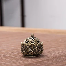 향로향버너 홀더 콘 데스크탑 아로마 테라피 장식 홈 침실 찻집 요가 스파를위한 금속 명상 도구, 01