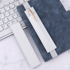 다꾸용 2026년 다이어리 가죽 펜슬홀더 볼펜꽂이 밴드형, 1개, 화이트