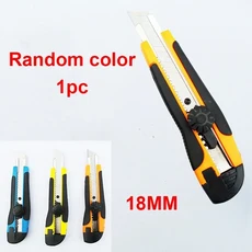 날카로운 내구성 벽지 나이프 종이 커터 도구 대형 아트 노브 타입 박스 오프너 18mm, 09 18MMrandom colorE