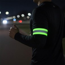 키키스토어 주간 야간 암밴드 야간형광스티커, 그린