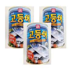 한성 고등어 통조림 실온 캔 찌개 국 무조림, 300g, 3개