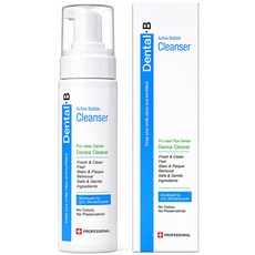 약국입점 의약외품 덴탈비 프로클리어 유지장치세정제 대용량 200ml 거품형 틀니 치아교정기 의치 세척, 1개