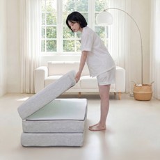 라이프먼트 코리아 라돈프리 3단 접이식 토퍼 매트리스