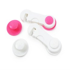 문열림방지 고리형 문고정 서랍장 안전잠금장치 문잠금장치 서랍잠금 서랍안전장치, 핑크