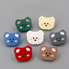 可愛卡通小熊紐扣兒童毛衣開衫，精緻手縫扣，洋氣彩色寶寶上衣