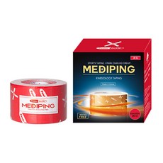 파워풀엑스 메디핑 롤타입 레드 12m, 1개, 1롤