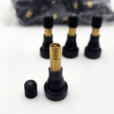 심플하이 고압 타이어 고무구찌 TR600HP 황동 타이어 밸브, 블랙, 1개