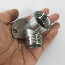 下殺價 不銹鋼布料裝修壁掛式水龍頭底座 簡潔時尚設計耐腐蝕防水固定墻面, 1個, 304材質4分*4分內牙座1個裝價