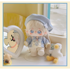 모카돌 20cm솜인형옷 어린왕자 의상 모자 티셔츠 바지 신발 타이, 1개, 블루, 20cm