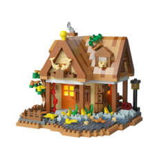 ANYOU 나노 블록 우드하우스 시리즈, 아늑한 나무집