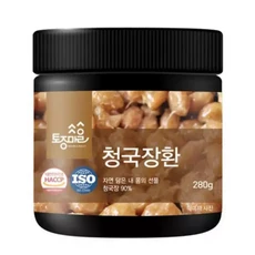 국산 청국장환 효능 먹는 방법 냄새 안나는 전통 국산콩 청국장환, 1개, 280g