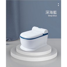 兒童馬桶 學習便器, 128硬墊藍, 深海藍