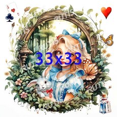 蝶谷巴特餐巾紙/藝術紙, 1個, 33x33 大圖