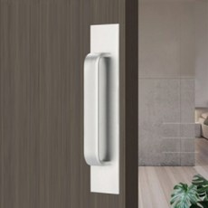 미란다 무타공 부착식 베란다 손잡이, 실버, 1개