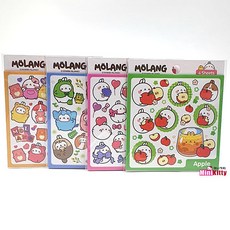 몰랑이 홀로그램 인스 스티커 4Sheets (랜덤)