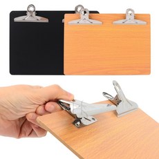 A4 2클립 가로형 우드 클립보드 가로클립, 브라운