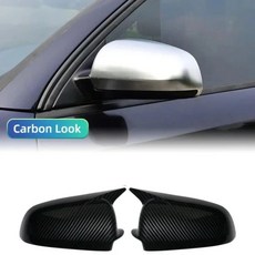 도어 미러 캡 커버용 쌍측 사이드카 후방 커버, 1개, 2. Carbon Fiber Look