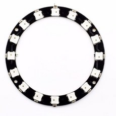16位 WS2812 5050 RGB LED 內置全彩驅動 環狀彩燈開發板 NeoPixel Stick 副廠, 1個, 含稅（打統編請備註）, RGB (Color Changing)