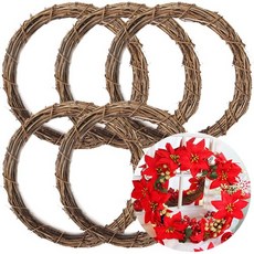 키득키득 수공예 자연소재 넝쿨리스틀 브라운 원형30cm, 5개, 단일