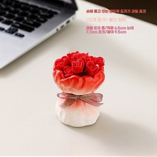 손에 꽂힌 장미꽃 과일 포크 세트 가정용 고급스러운 디저트 케이크 작은 포크 아이 안전 스테인리스 스틸 포크, 12송이 빨간 장미 포크 12송이 빨간 장미 포크