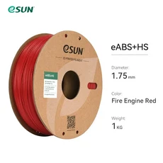 eSUN 고속 ABS+ 필라멘트 1.75mm 뛰어난 레이어 접착력 3D 프린터 스피디 플러스 출력용, 01  Mainland, 05 Fire Engine Red