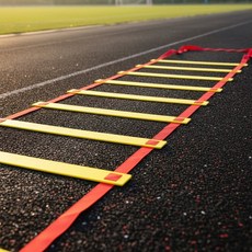 민첩성 사다리 축구 훈련 풋살 순발력 운동 스텝 래더, 1개, 상세페이지 참조