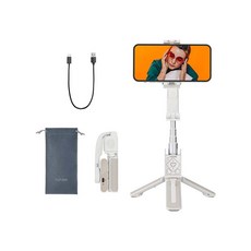 Hohem 浩瀚 iSteady Q 小Q穩拍桿 穩定器 自拍桿 人臉追蹤 智慧防震 桌上型腳架 公司貨, 白, 1個