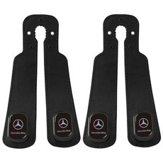 카시트 등받이 듀얼 후크 아우디 BMW 휴대폰걸이거치대 영상보여주기 차량 인테리어 히든 수납걸이 자동차 메탈 후크 뒷좌석 실내 가방 소품, 벤츠블랙 2개입, 1개