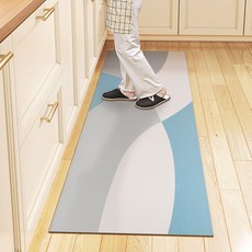 희망가 5mm 두께 주방매트 미끄럼방지 방수 PVC 발매트, C, 1개