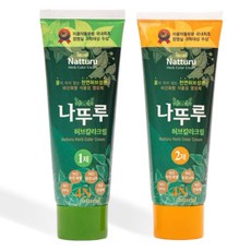 나뚜루 염색약 (자연흑갈색) 새치염색 두피 알러지 없는 허브 염색약 옻 안타는 염색약, 자연흑갈색, 1개