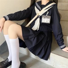 砂糖の時光 神北JK紺三本正統JK制服套裝 學院風水手服 春夏基礎款