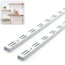 아이베란다 찬넬 철선반 앵글 벽 수납, 01.찬넬기둥 500mm, 2개, 화이트