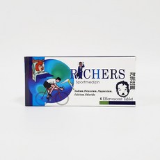 身可補 電解質發泡錠/鈣500 維他命D K/維他命C E 鐵發泡錠/活力B群發泡錠, 1個, RICHERS 樂解電解質發泡錠6錠