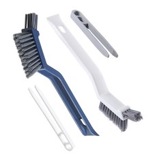 바닥 균열 틈새에 완벽한 헤어 클립이 있는 다기능 플라스틱 욕실 청소 브러시 틈새 브러시, 01 Coffee color