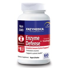 ENZYMEDICA Enzyme Defense酵素防禦素食膠囊, 60顆, 1罐