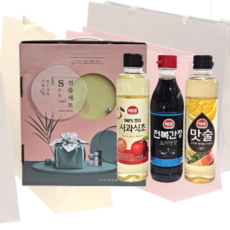 간장 식초 맛술 장류 선물세트, 3세트, 500ml
